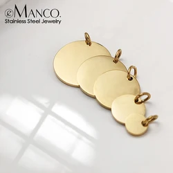eManco Minimalist Geometric Round Pendant Homemade Bracelet and Necklace Making Accessories