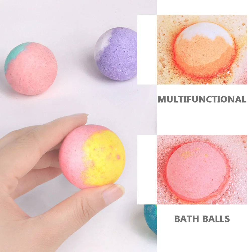 

6pcs Essential Balls Foot Care Bombs For Softening Skin Removing Dead Skin Spa Foot Bath Salt Balls