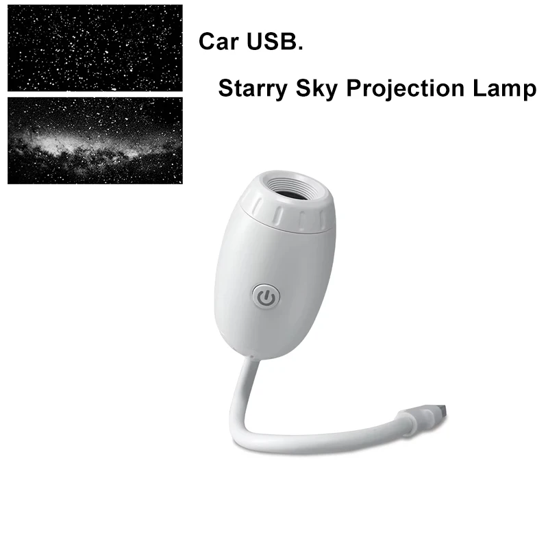 

USB Car Atmosphere Projector Light Car Interior Ambient Light LED Starry Star Light Party Decor Romantic Galaxy Light Novelty