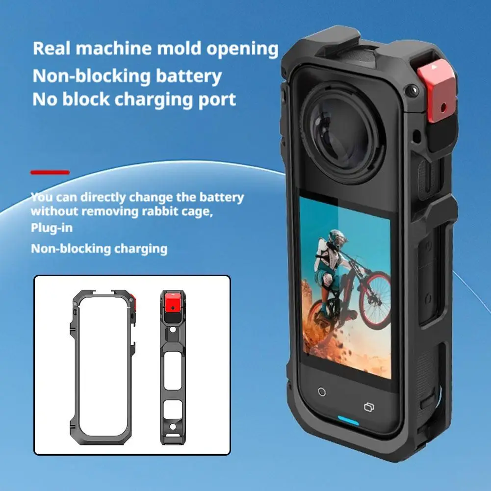 For Insta360 X5 Metal Rabbit Cage Protective Expansion Case For Insta 360 X5 Action Camera Accessories L2R3 - Image 6