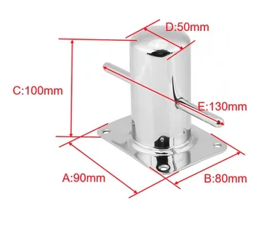 316 Stainless Steel Marine Bollard Heavy Duty Bollard Mooring Bollard Cleat For Marine Yacht yv