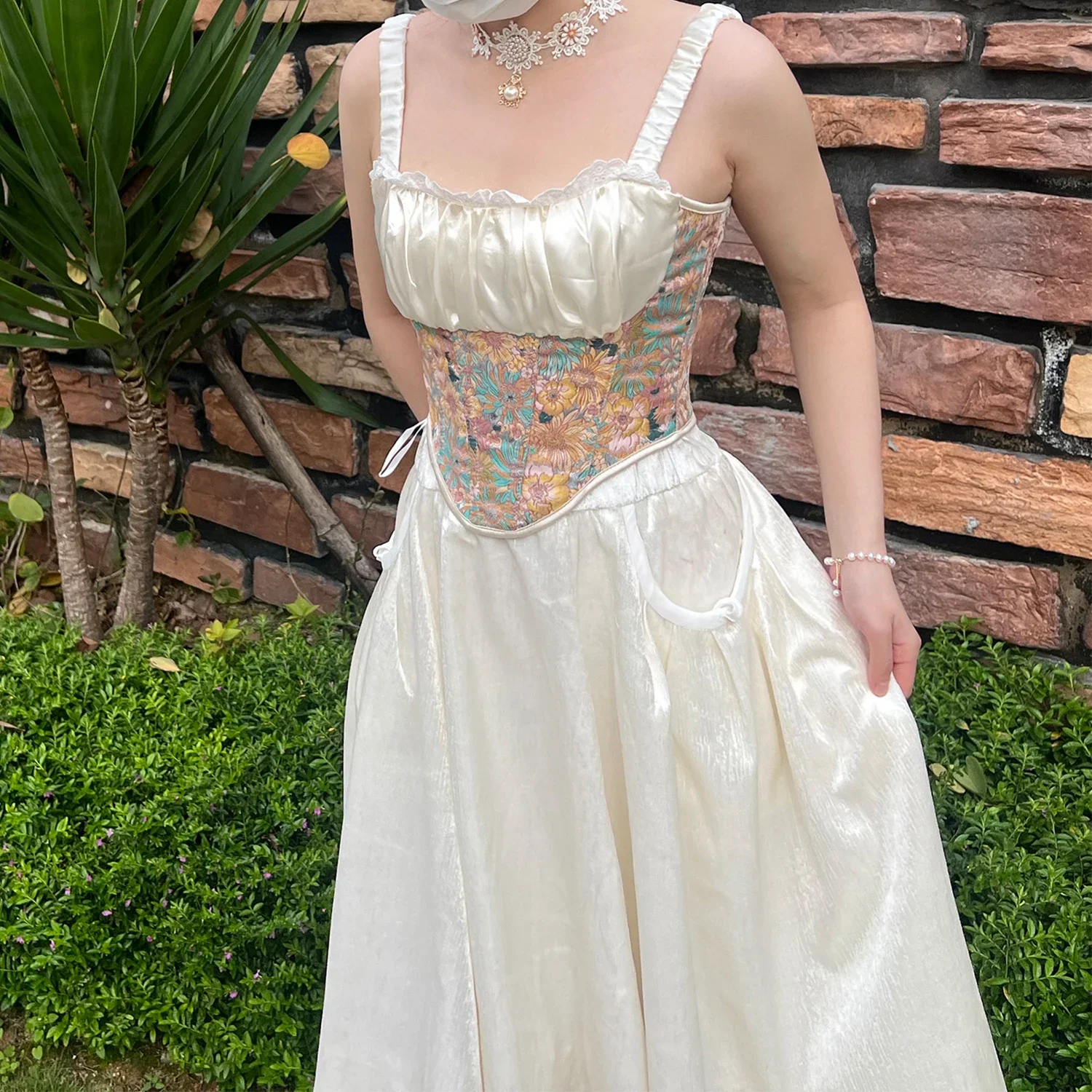 Women Evening Corset Crop O Neck Backless Floral Print Sexy Sleeveless Tank Summer Casual Female Tops