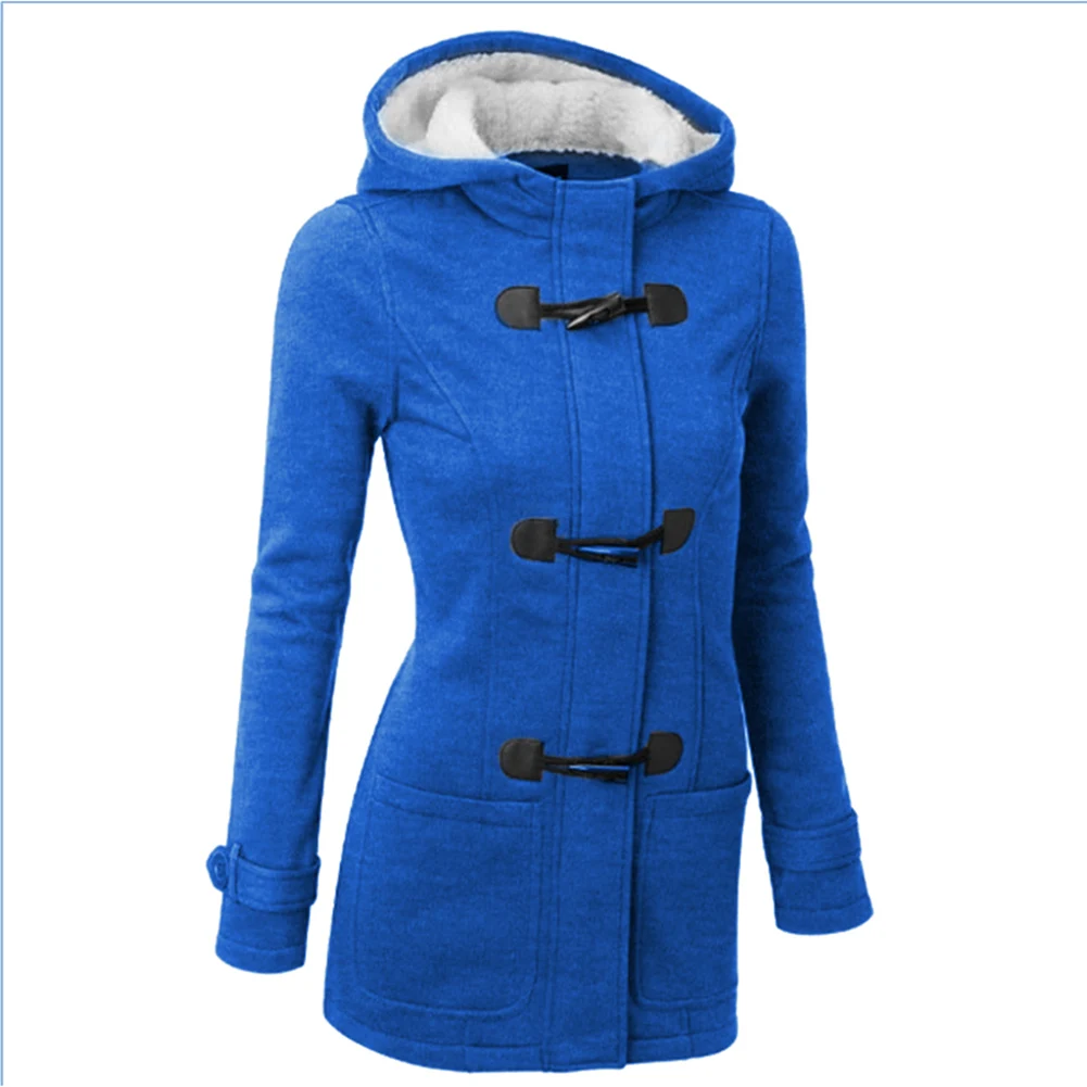 

Women Outdoor Overcoat Windproof Long Sleeve Warm Hooded Coat Great Gifts for Friends Families