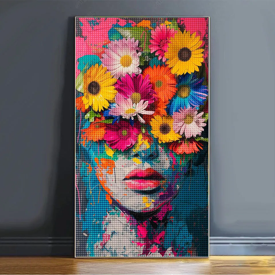 

5D DIY Diamond Painting Art Realism Woman Portrait Diamond Embroidery Kit Square Round Rhinestone Cross Stitch Mosaic Home Decor