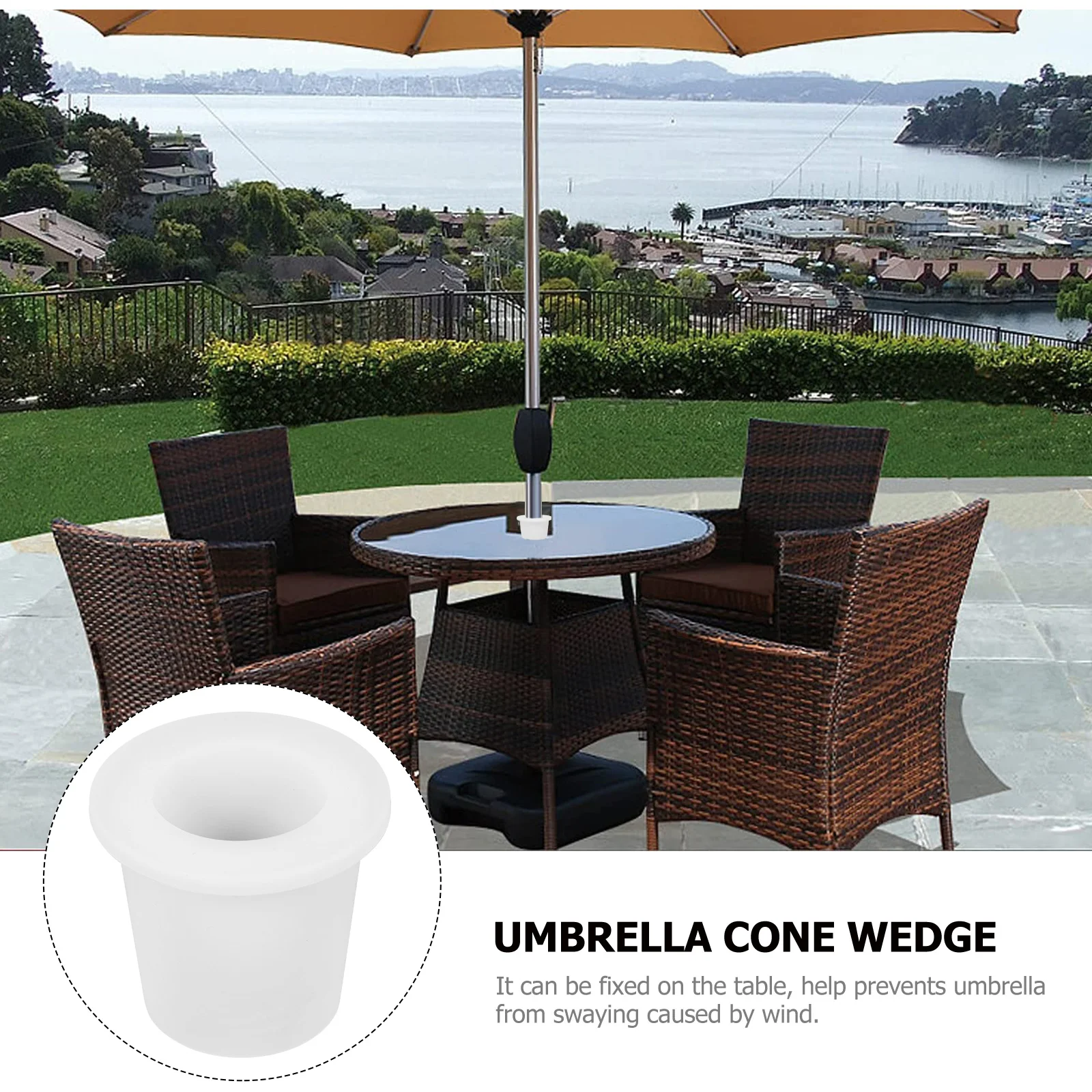

Silicone Parasol Hole Plug Patio Sunshade Cover Outdoor Table Umbrella Fixing Tool Protector Yard Accessories