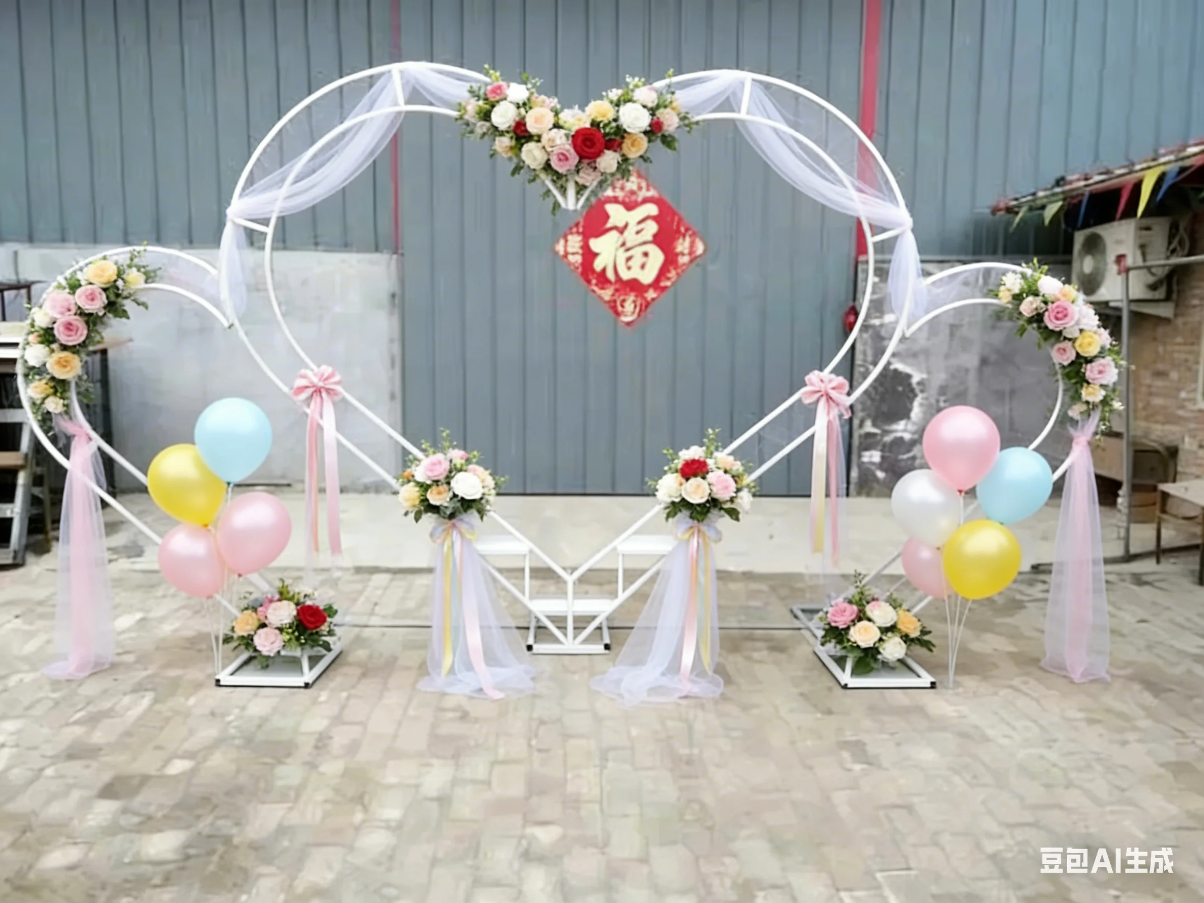 

Огромная металлическая арка в форме тройного сердца для свадебного декора, украшение для вечеринок, дней рождения, семейных праздников на открытом воздухе.