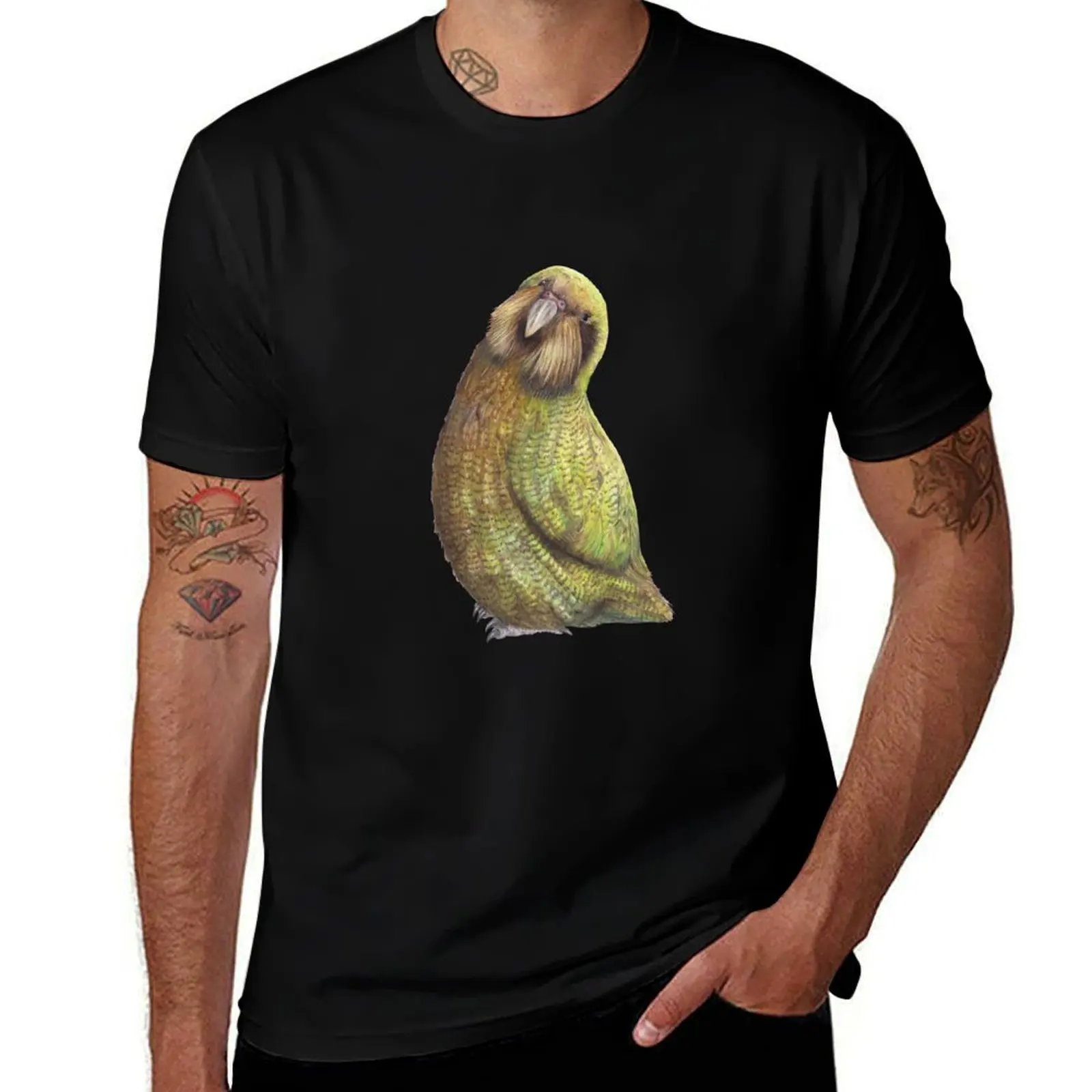 Kakapo - New Zealand Bird T-Shirt aesthetic clothes plain outfits for men