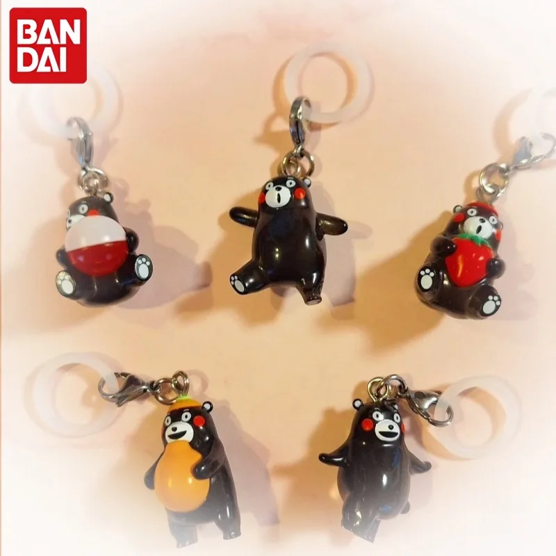 

Bandai Action Figures Model Kumamon Umbrella Key Jewelry Gashapon Ball Playful Style Teddy Bear Collection in Stock Genuine