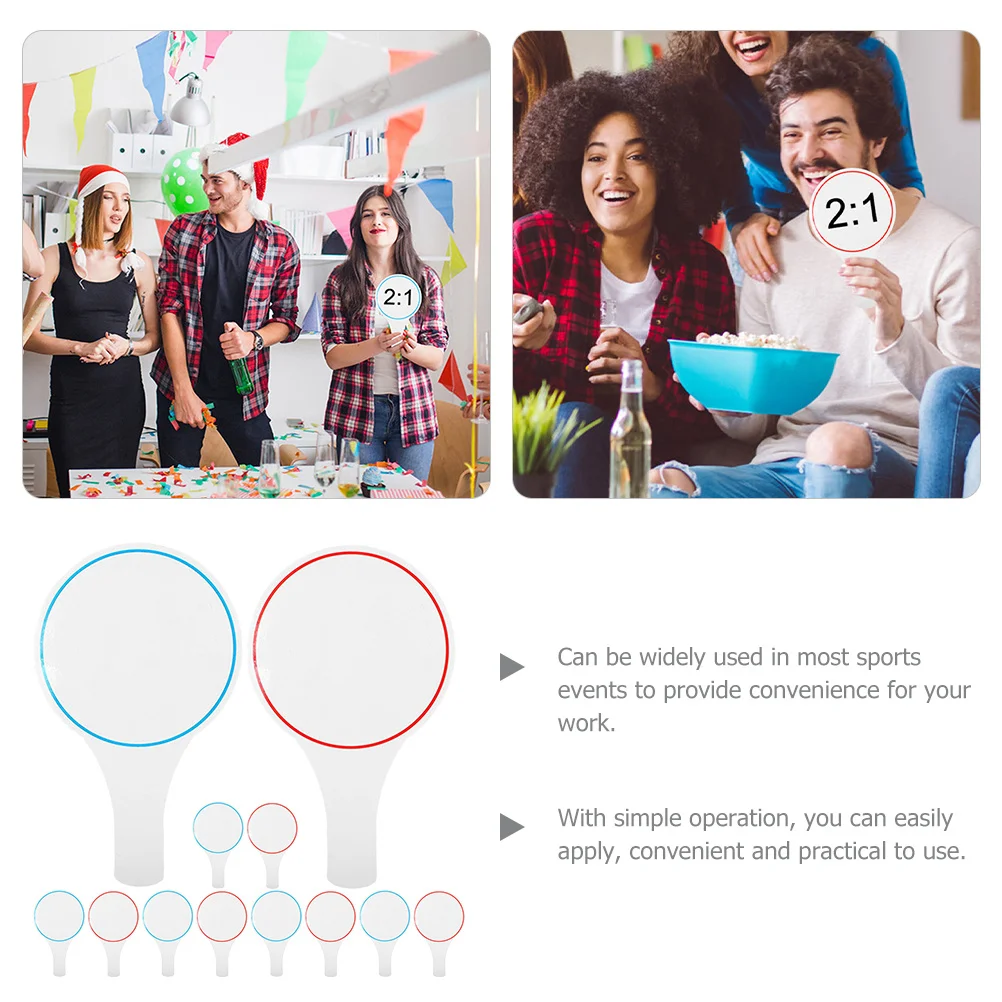 

12Pcs Handheld Whiteboards Single Sided Scoreboards Practical Dry Erase Boards for Competition Scoring Mini White Boards