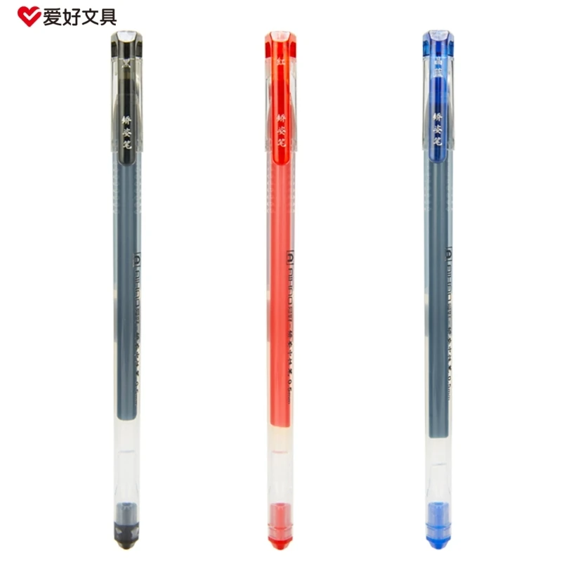 Rollerball Pen Straight liquid Gels Pen Liquid Roller Pen 0.5mm Liquid Ballpoint Gel Quick-Dry Pen for Writing