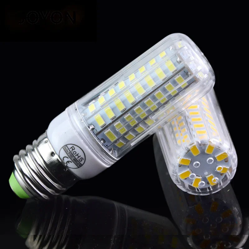 E27 LED Lamp 5730 SMD Corn Lamp Bulbs 220V 24 36 48 56 69 72 LEDs Light Source for Chandelier Lighting