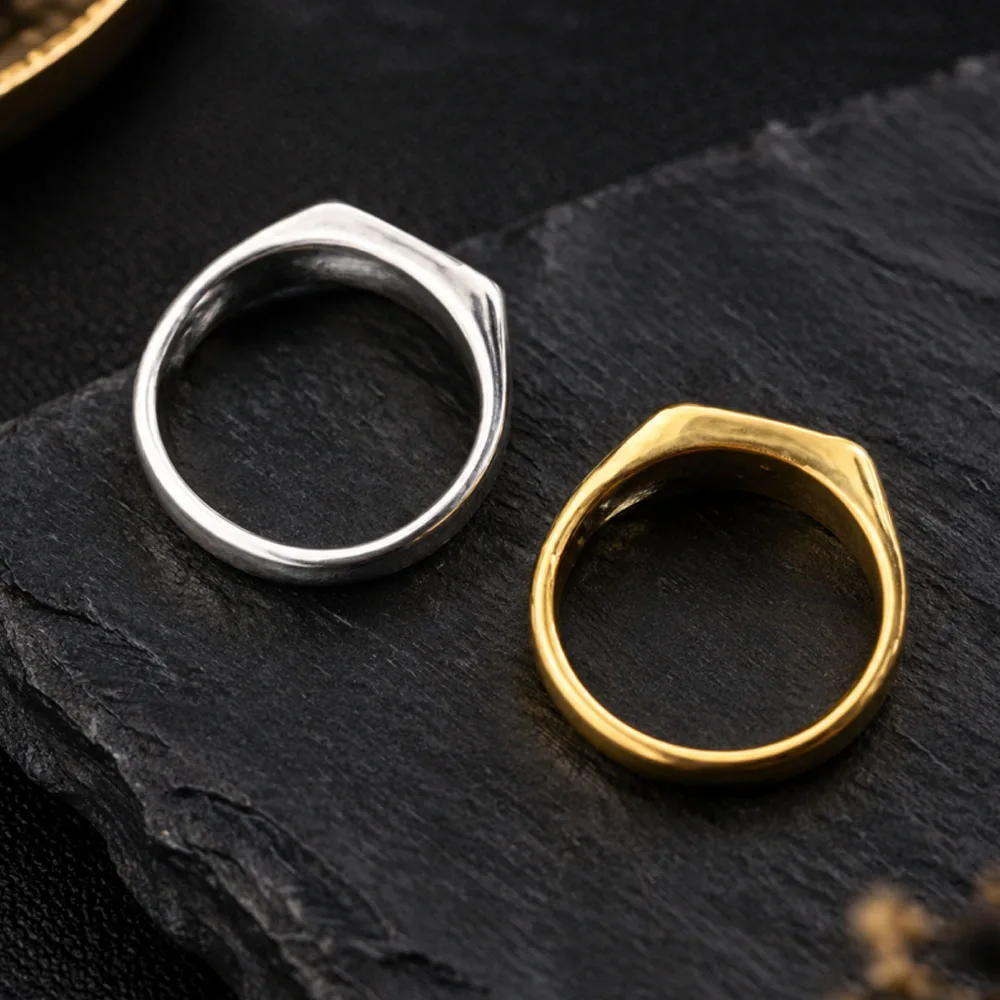 Personalized With Photo Ring Custom Portrait Stainless Steel Ring For Men Birthday Jewelry Gift For Husband Memorial Gift view 4