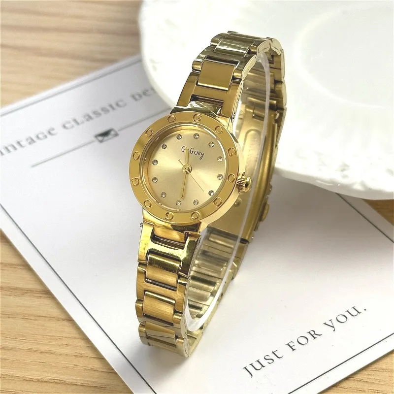 

Роскошные золотые женские наручные часы высокого качества, элегантные женские кварцевые часы с бриллиантовым циферблатом, дропшиппинг, Relógio Feminino