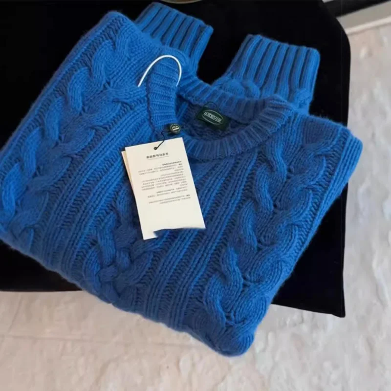 

По этой годовой трендовый корейский стиль, мягкий и уютный ленивый французский стиль, внутренняя одежда, вязаный свитер, женский осенне-зимний свободный верх