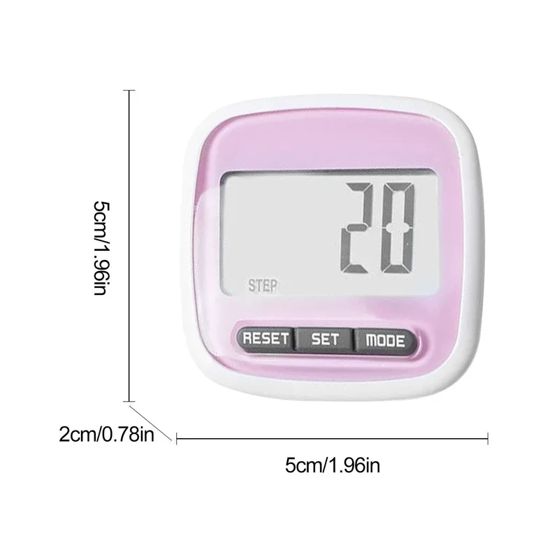 3D Pedometer Walking Pedometer 3D Pedometer Waterproof Multifunctional Sports Calorie Counting LCD Display Fitness Equipment