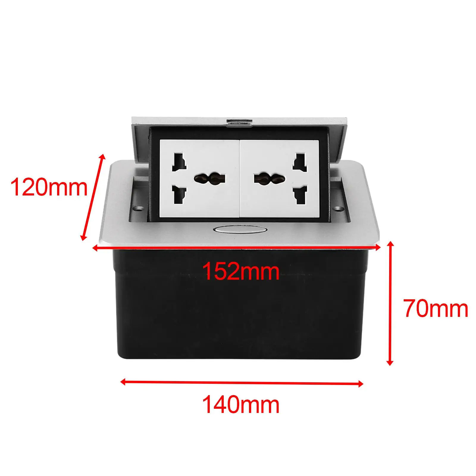 Power Strip Plug Base ,Outlet Table Connection Box, Recessed Desktop ,Charging Station Table Plug Base for Kitchen Side Table