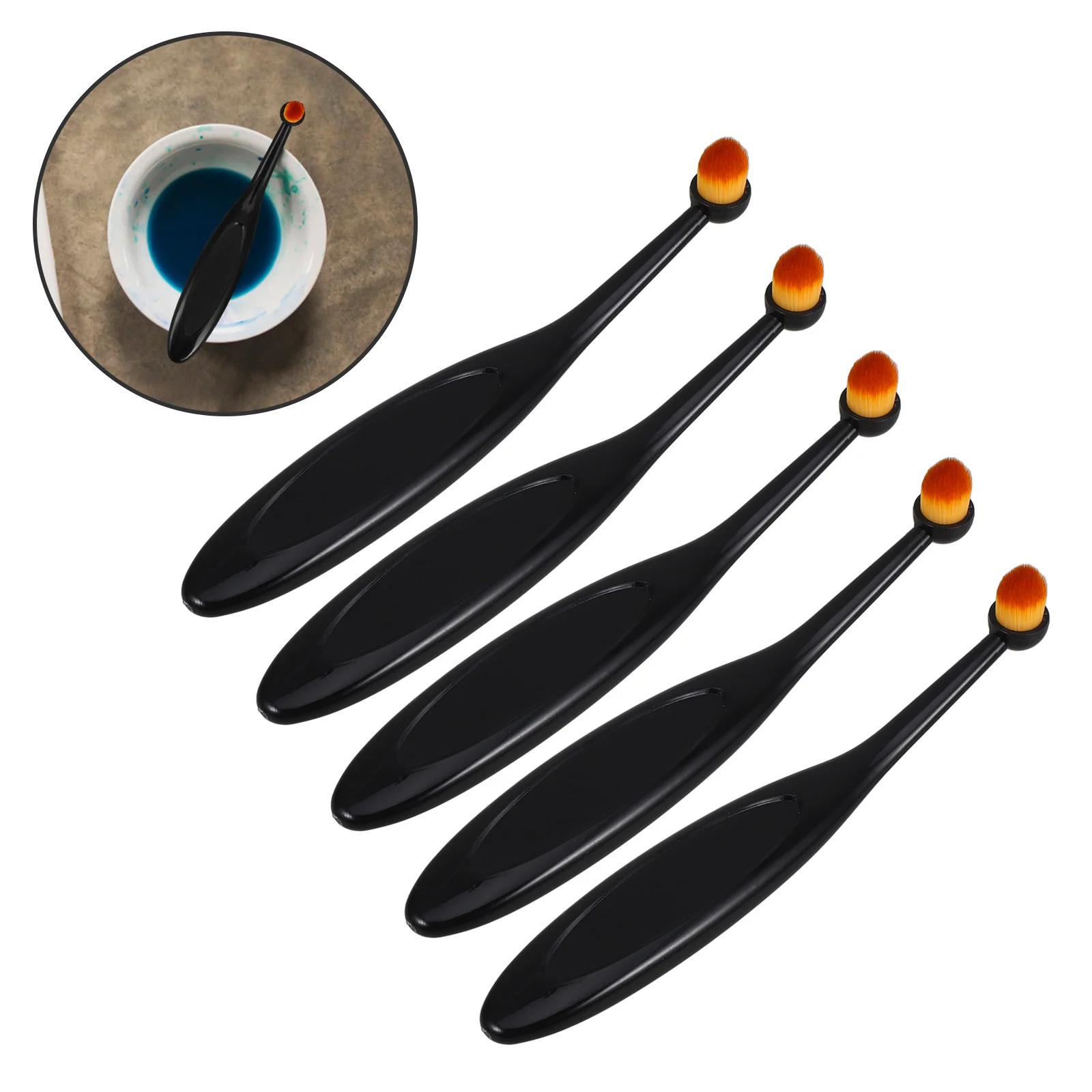 

5Pcs Mini Ink Blending Brush Essential Tool for Intricate Backgrounds Shading in Card Making Mini Ink Blending Brush