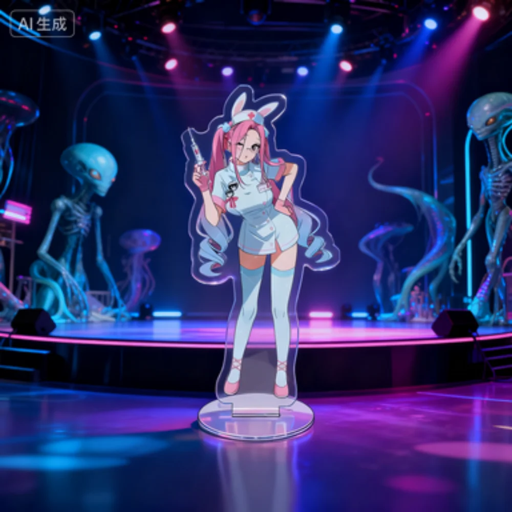 أنيمي 15 سنتيمتر الغريبة المرحلة الاكريليك حامل إيفان ميزي تيل لوكا عالية الوضوح الطباعة مروحة جمع الطرفية