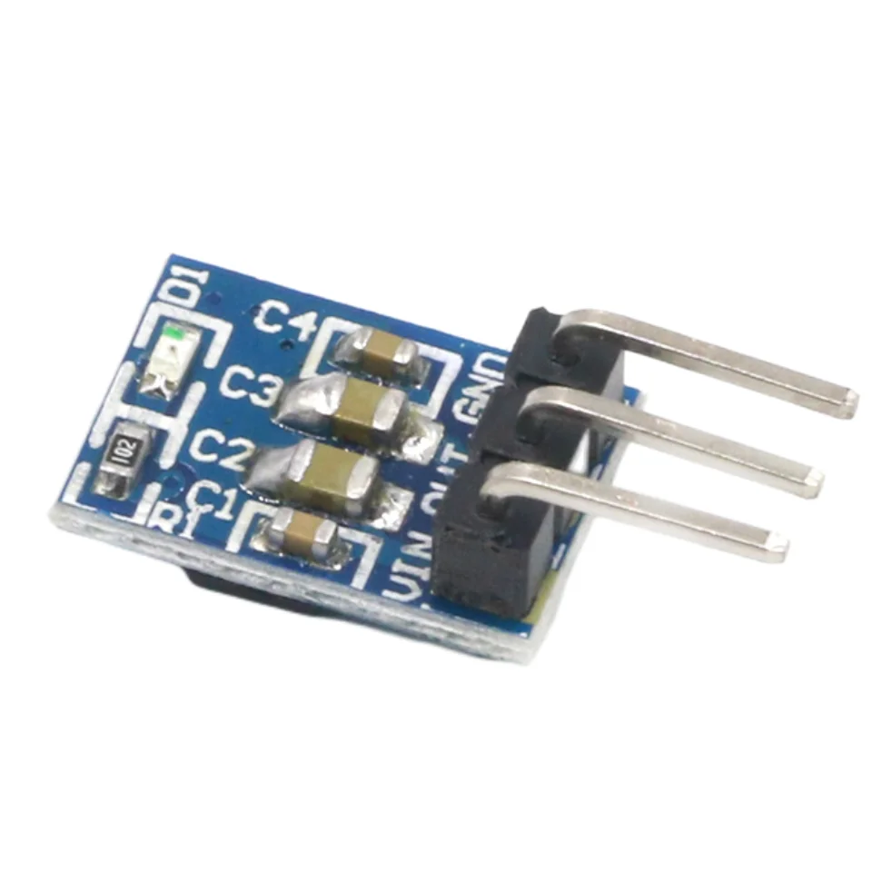 10pcs 5V To 3.3V DC-DC Step Down Power Supply Buck Module AMS1117 800MA Automatic Adjustable Boost Board Start Limit Voltage