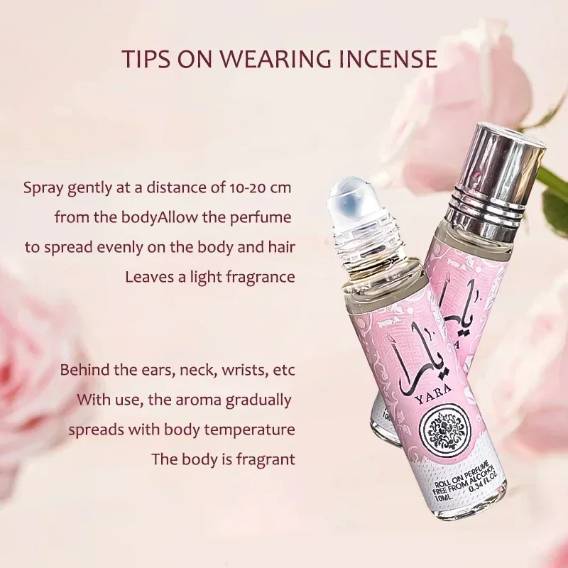 10ml High Quality Brand Long Lasting Perfume Women's Milk Fragrance Pheromones Men's Scented Body Spray Fruit Jasmine Rose Amber