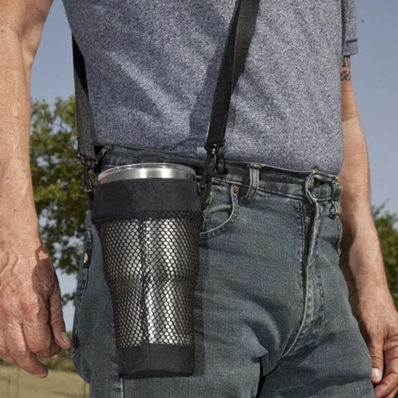 Tumbler Activities Insulated Cover Water Bottle 30oz Bag Outdoor Cup Mug Carry Mesh Net Portable Hot Sale Fashion New