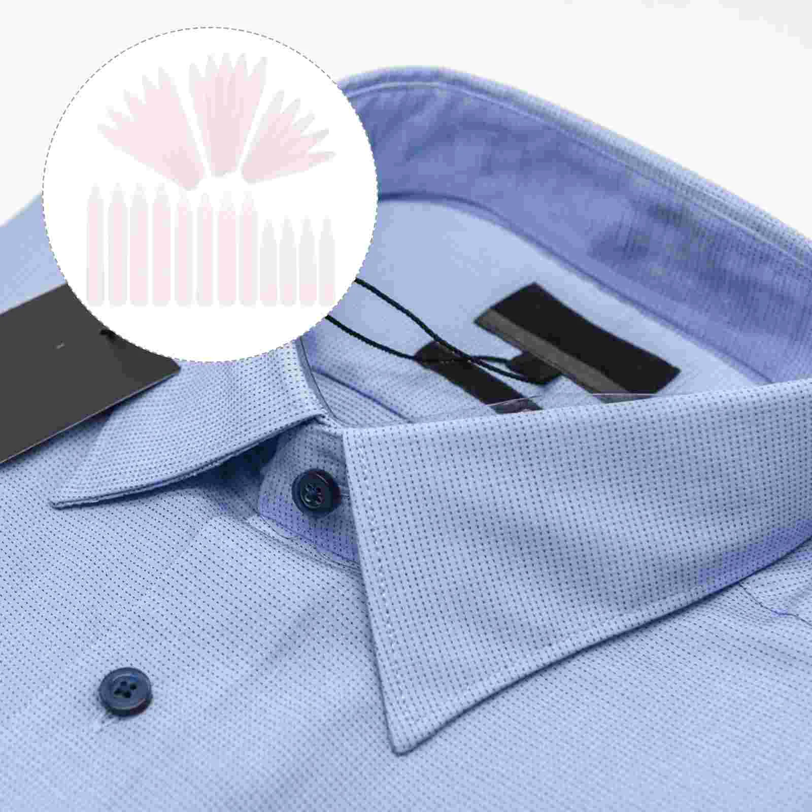 200pcs White 5CM 6 5CM 7CM Sizes Stay Keep Stiffener Crisp Men Dress Shirt Accessories Collar Plastic Collar Stay Bone