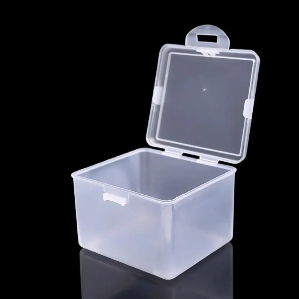 Multi-purpose Clear Plastic Storage Box Small Rectangular Shape with Lid for Storing Jewelry Headband Storage Case Container