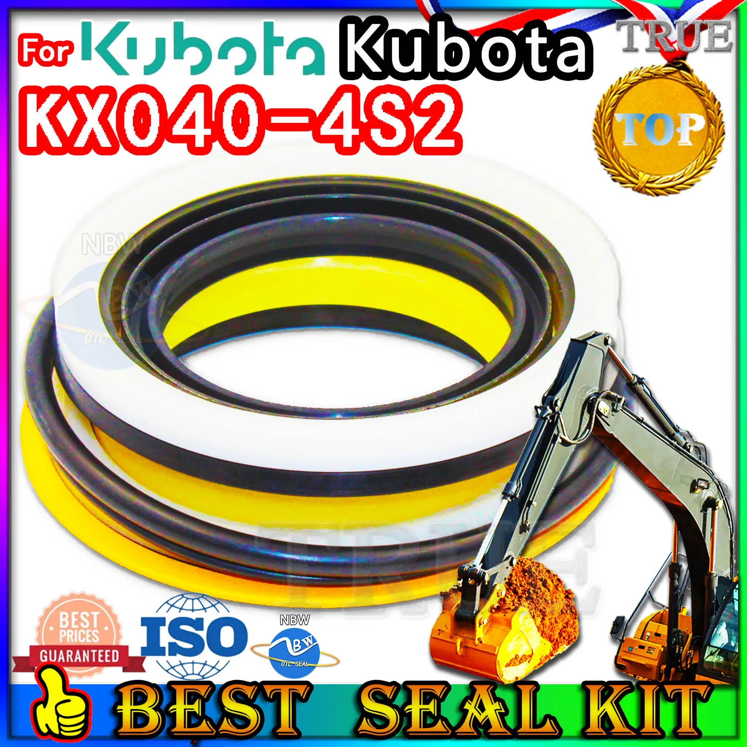 

For Kubota KX040-4S2 Oil Seal Repair Kit Boom Arm Bucket Excavator Hydraulic Cylinder KX040 4S2 Nok Washer Skf Service Track