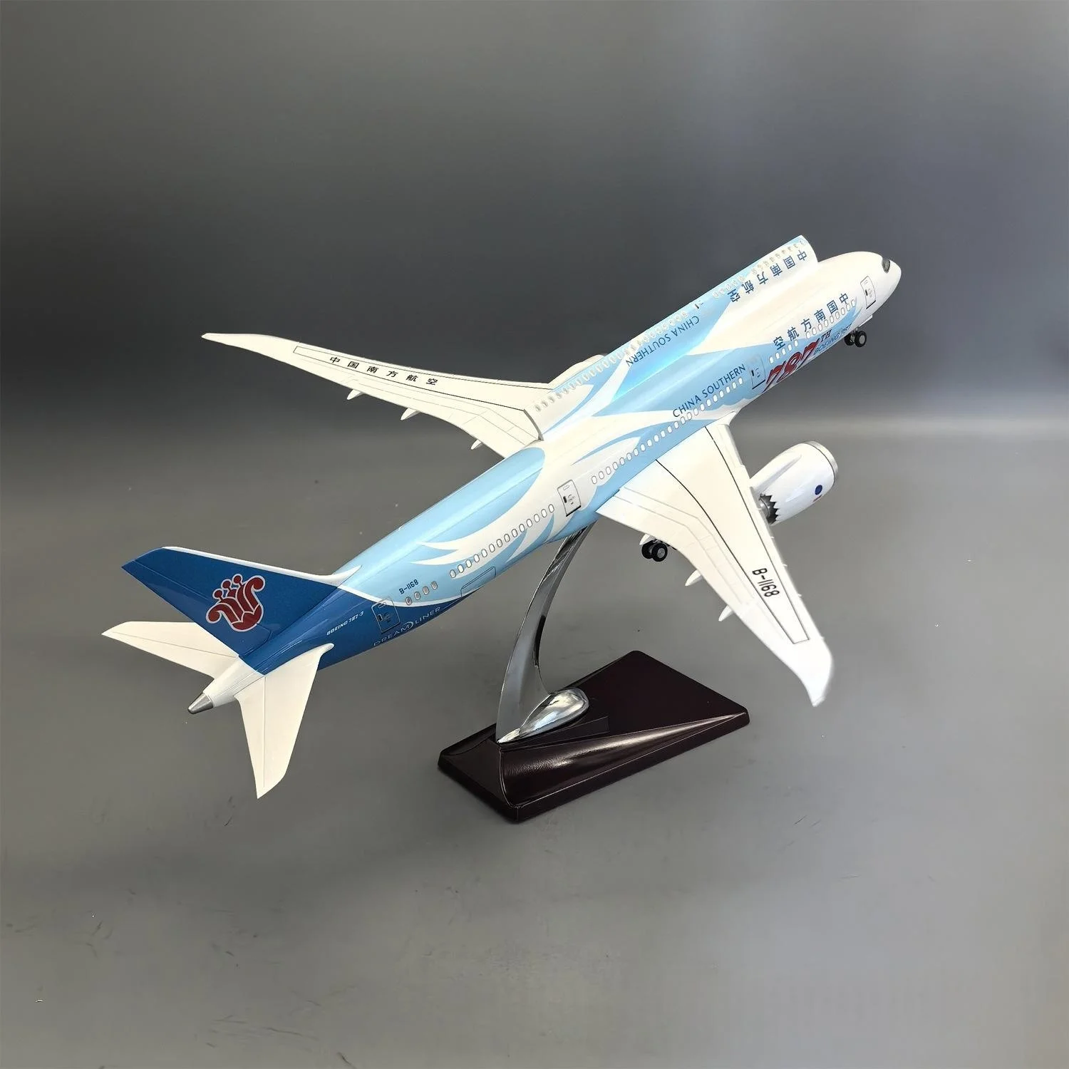 43cm China Southern B787-9 Resin Model Airplanes Opening Hatch Door 1/150 Diecast Plane Model For Adults Hobby Collection Gift