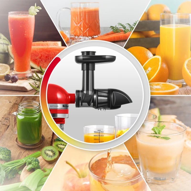 2024 Slow Juicer Attachment for KitchenAid,Masticating Juicer Attachment for KitchenAid Stand Mixer, Cold Press Juicer Machine