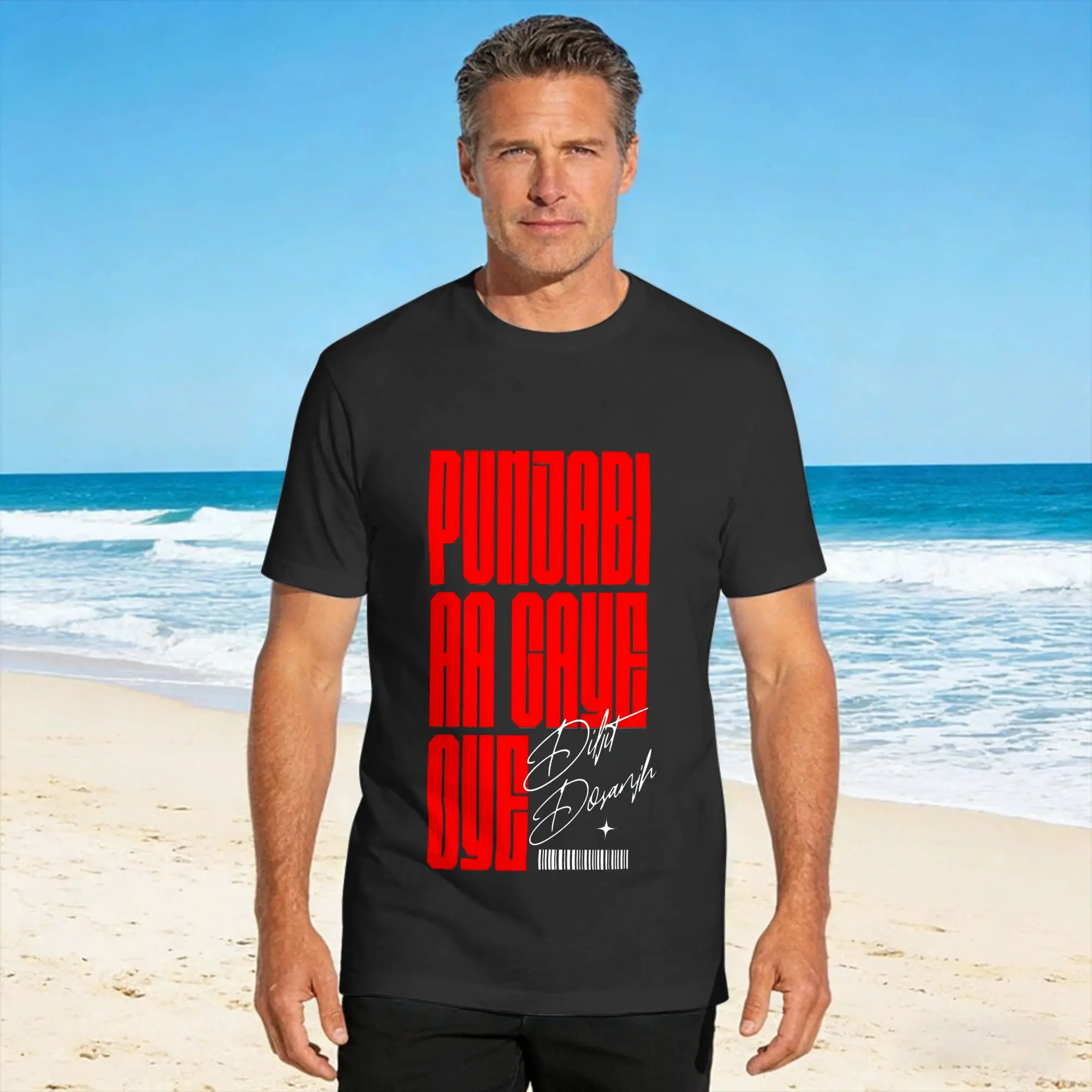 Harajuku T-Shirt Summer Punjabi Aa gaye oye Diljit Dosanjh Trending T Shirts  Cotton Tee Shirt for Couple Y2K Short Sleeve Tops