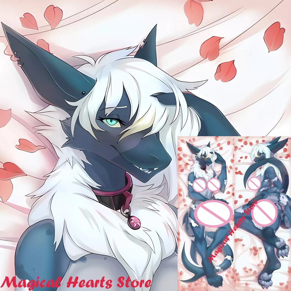 

Dakimakura Anime Blue Bad Dragon Double-sided Print Life-size Body Pillow Cover
