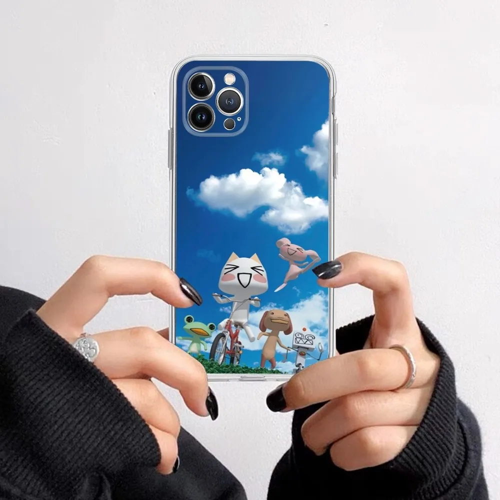 INS Cute Toro Inoue Cat  Phone Case for iPhone 15 8 7 6 6S Plus X SE 2020 XR XS 14 11 12 13 Mini Pro Max Mobile Case