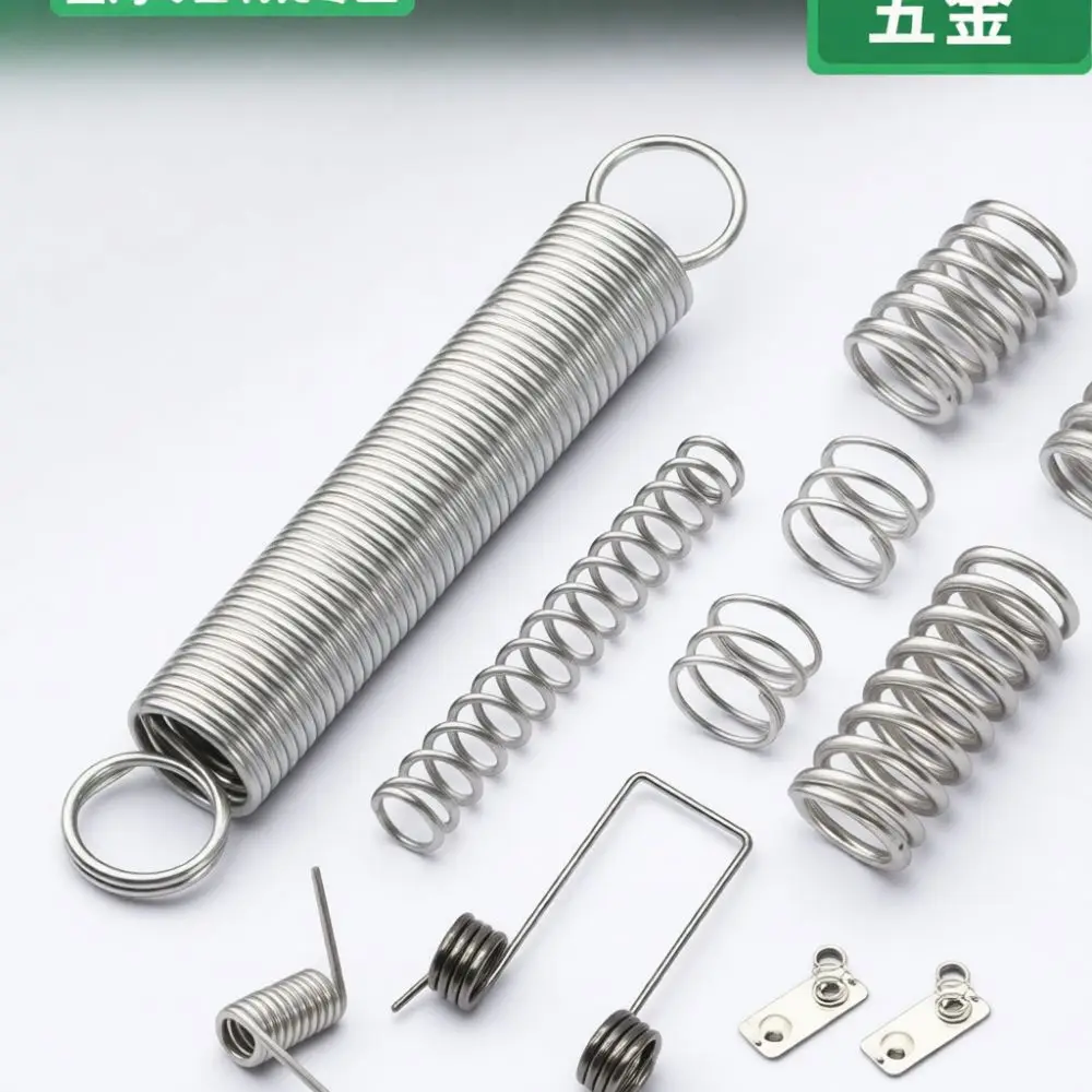 1 2mm Wire Diameter Extension Spring Tension Coil With Hooks Metal Mechanical Component For Industrial Automation Gear