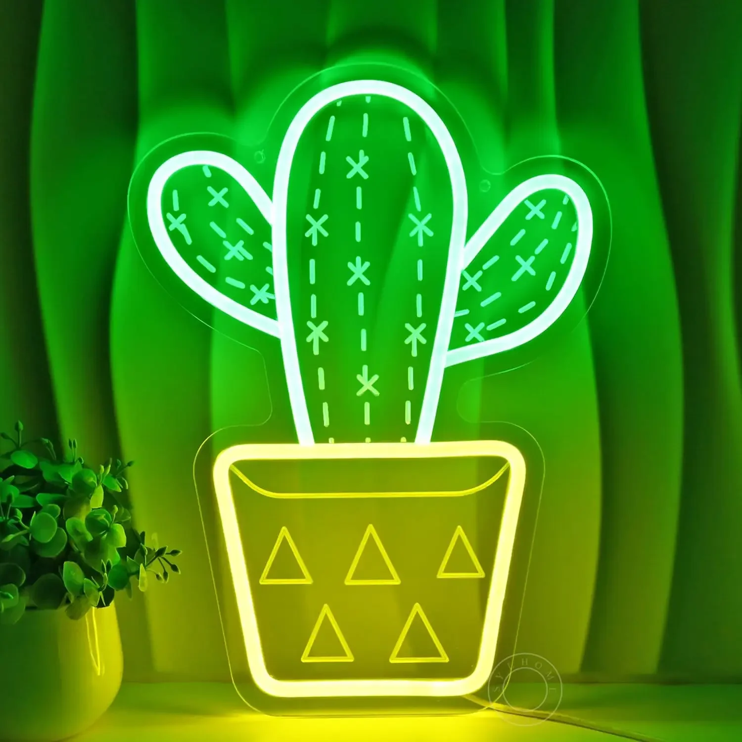 

LED Cactus Neon Light Signs Art Wall Decor Neon Sign for Game Room Bedroom Home Kitchen Shop Bar Birthday Party Gifts Dimmable