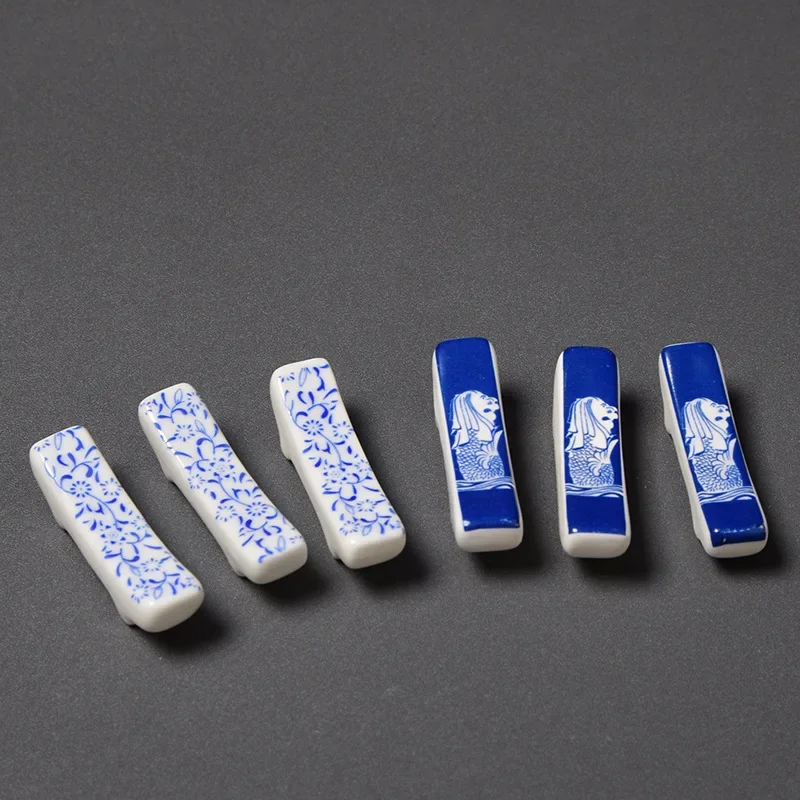 

Japanese Ceramic Chopstick Rack, Ornaments, 10PCs