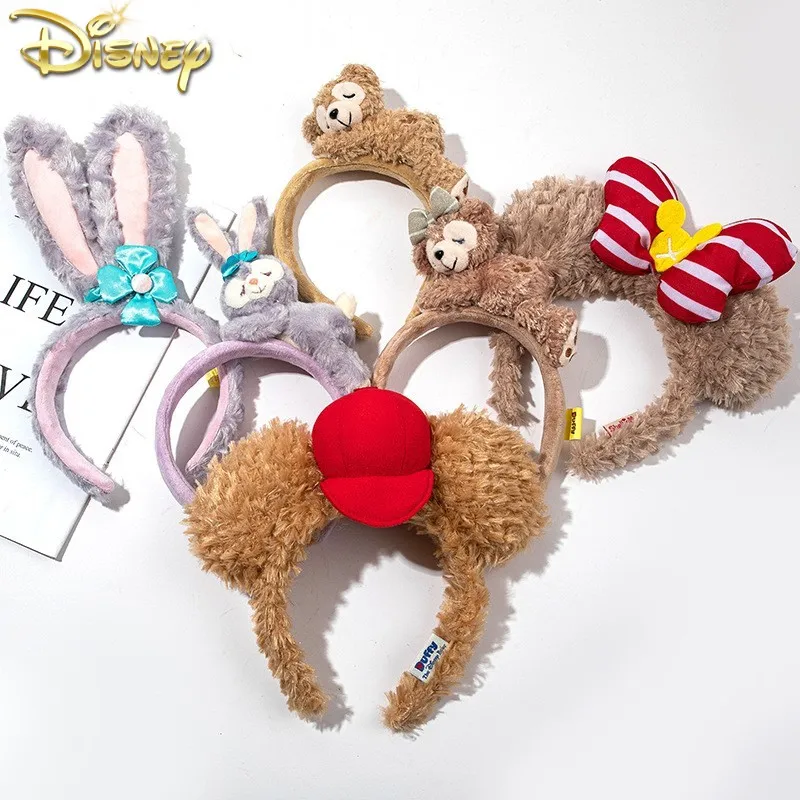 Disney Duffy Stellalou Plush Ears Disneyland Cartoon Hair Hoop Band Party Wear Girl Toys Birthday Party Decoration Gril