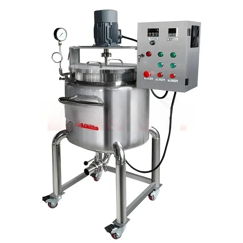Customized High Shear Homogenizer Gel Mixer Tank Machine 60L 100L 200L - Industrial Mixing Equipment for Personal Care Products