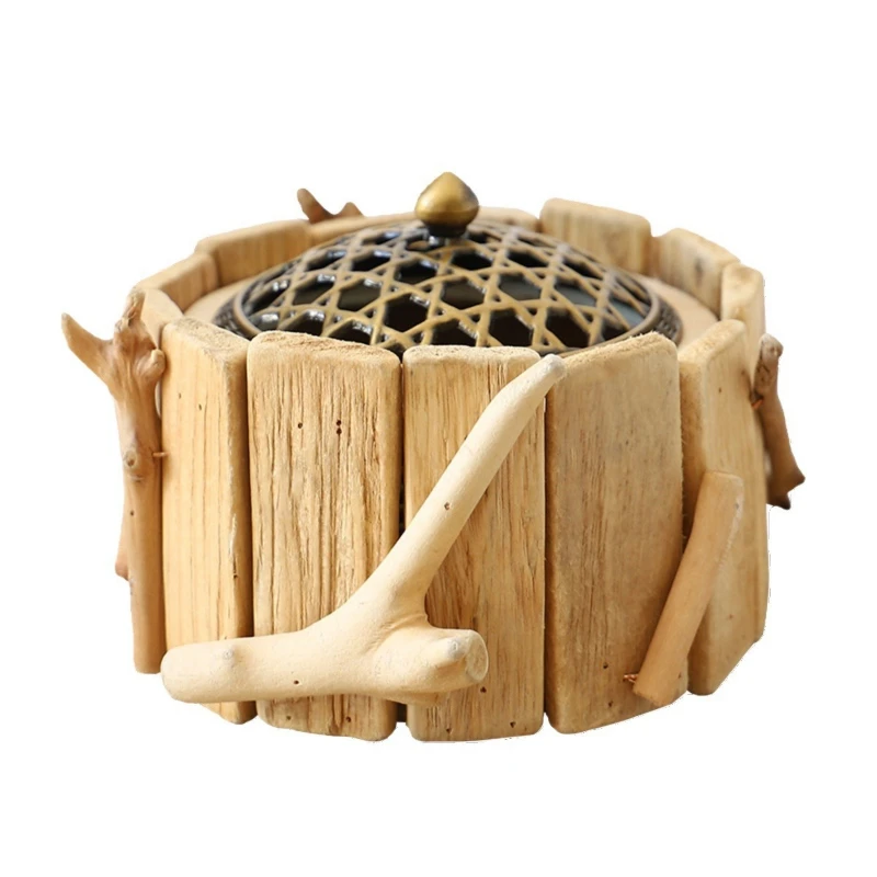

Handmade logs household indoor incense burner tea ceremony, diffuser ornament bedroom household