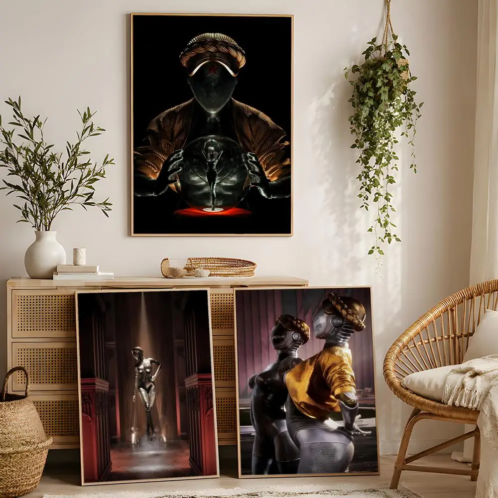 Game A-Atomic Heart Poster Waterproof Peel and Stick HD Modern Wall Decor for Bedroom Living Room Dorm Office Kitchen