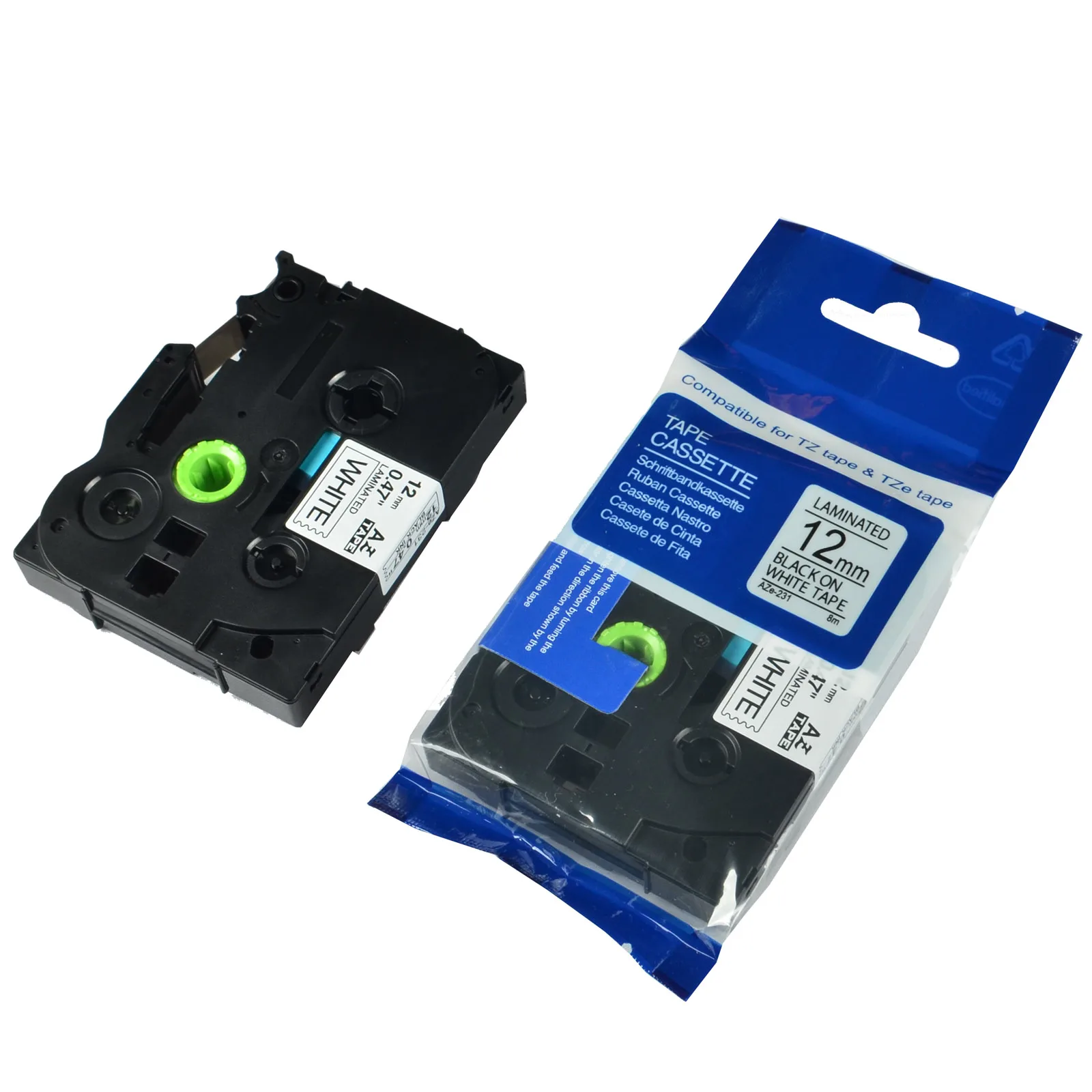 5 Stück Schwarz auf Weiß Etikettenband Kompatibel mit Brother TZ Tze 251 Tze-251 P-Touch 24mm Dropshipping & Großhandel – Detail 5