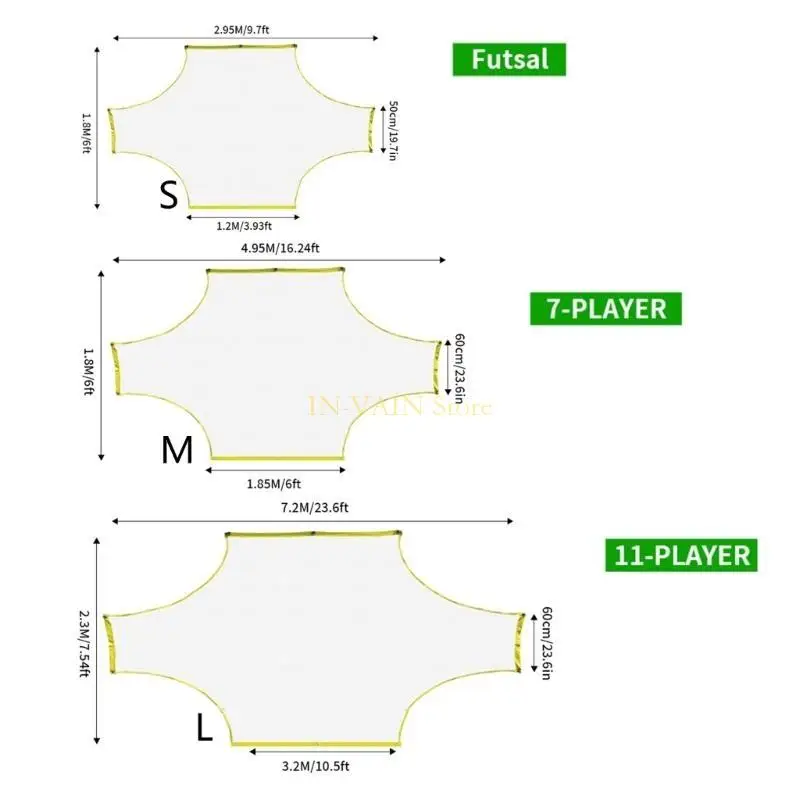 M5TC Soccer Net Practice الأهداف لقطات تدريب كرة القدم على معدات التدريب