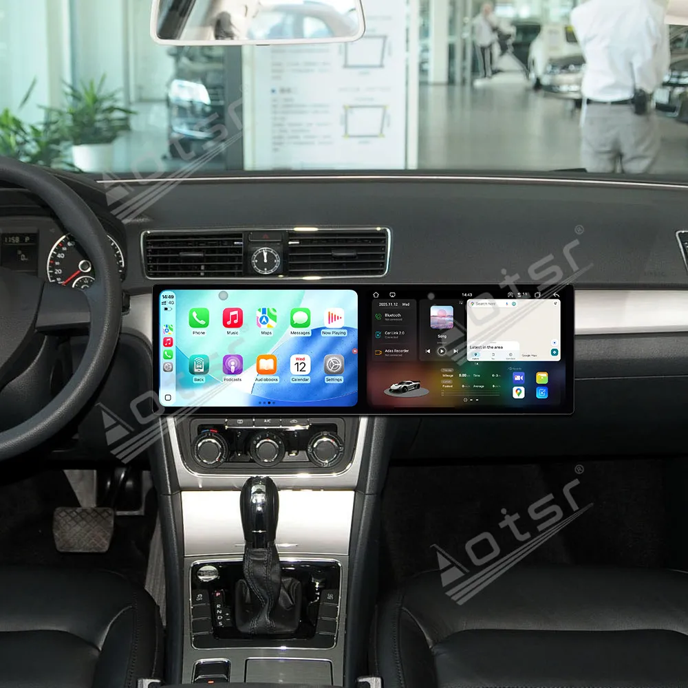 

10.1'' Dual-Screen Car Radio For Volkswagen Passat 2011-2015 Car Multimedia Video Player GPS Navigation Carplay Unit Car Radio