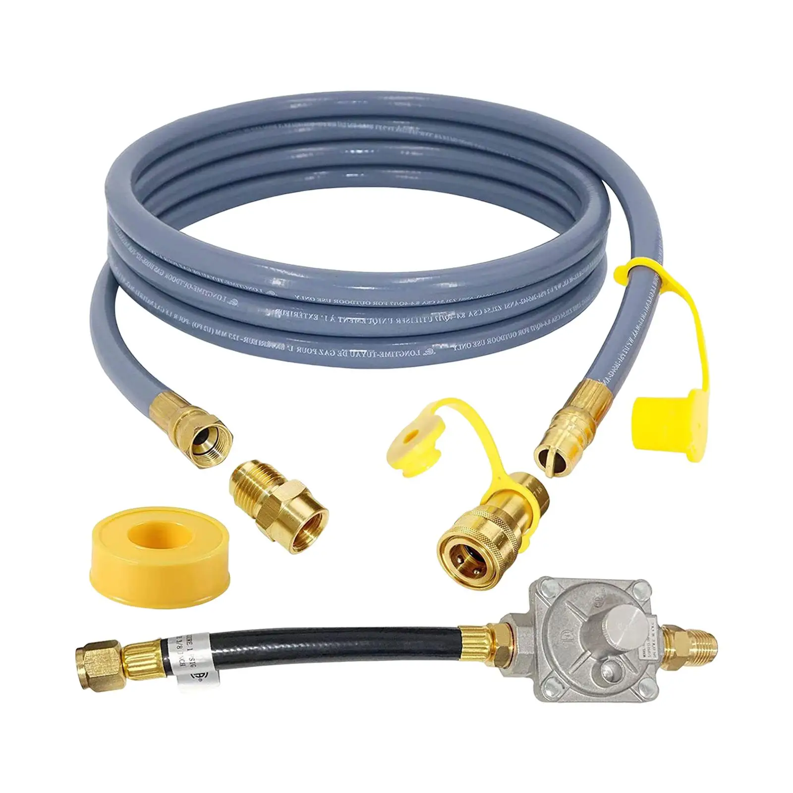 10 Feet 1/2 Gas Hose Gas Line Natural Gas Conversion Kit for Pizza Oven