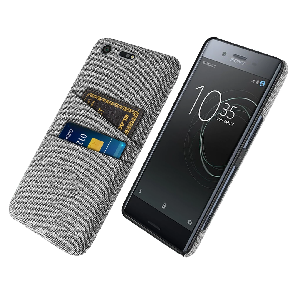 

XZ Premium For Sony Xperia XZ Premium Case Fabric Dual Card Phone Cover for Sony Xperia XZ Premium G8141 G8142 5.46" Funda Coque