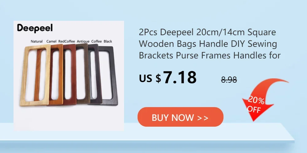 1/2Pcs Deepeel Natural Bamboo Handle Clutch HandBag Frame Replacement U-shaped Handles for Woven Bag Luggage Hardware Accessory