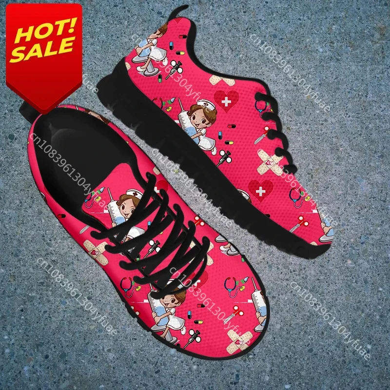 Dropshipping Comodo Delle Scarpe Della Maglia Del Respiro Delle Scarpe Da Tennis Casuali Adorabili Del Fumetto Dell'infermiera D