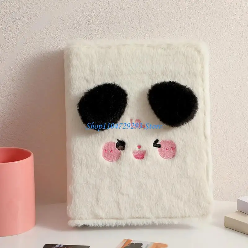Y2GD 4 Grids Design Photo Album Soft Cover Protective Plastic Sleeves For Collectibles Embroidered Plusher Card Organizers