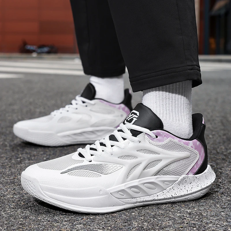 

Professional Training Youth Basketball Shoes Men's Outdoor Anti Slip Wear Resistant Sneaker Couple Fashion Casual Footwear 35-45