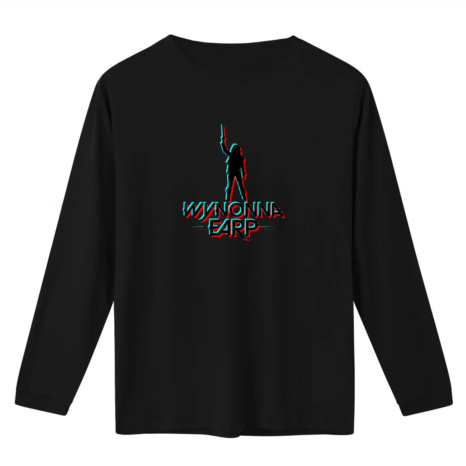 Wynonna Earp Retro Glitch - Black T-Shirt Summer Casual Cotton Tee Oversized Streetwear Tops Vintage Graphic Print